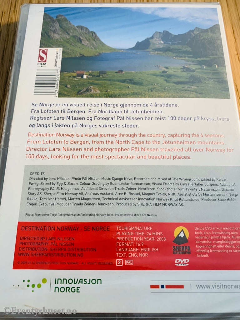 Destination Norway. Dvd. Ny I Plast! Dvd