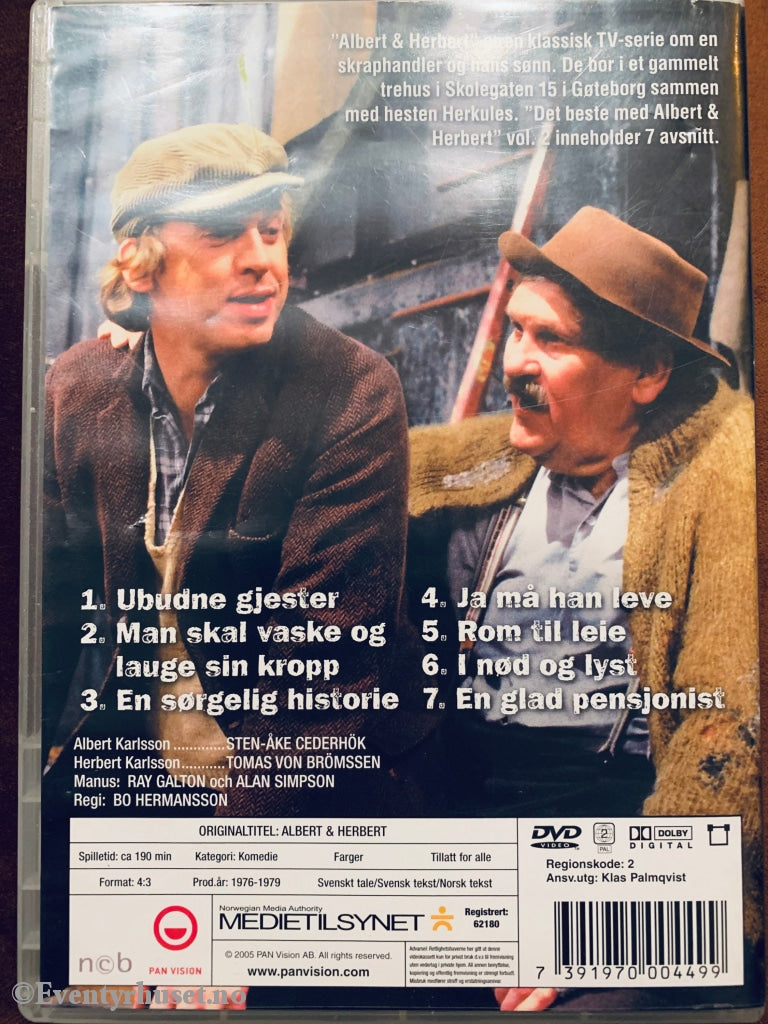 Det Beste Med Albert & Herbert. Disk 2. 1974-88. Svt. Dvd. Dvd
