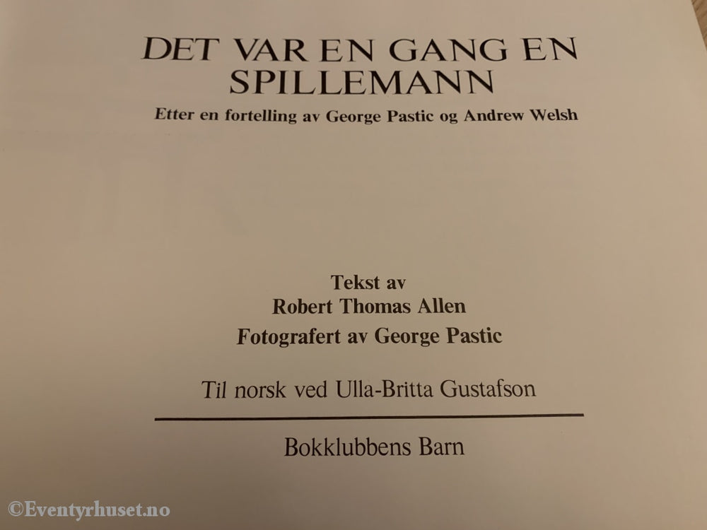 Det Var En Gang Spellemann. 1978. Fortelling
