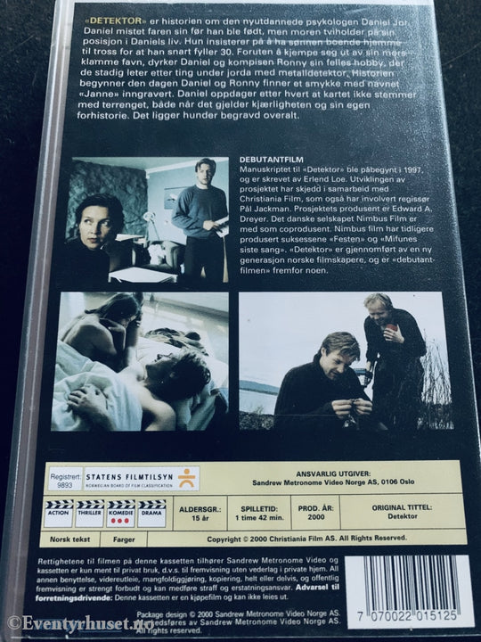 Detektor. 2000. Vhs. Vhs