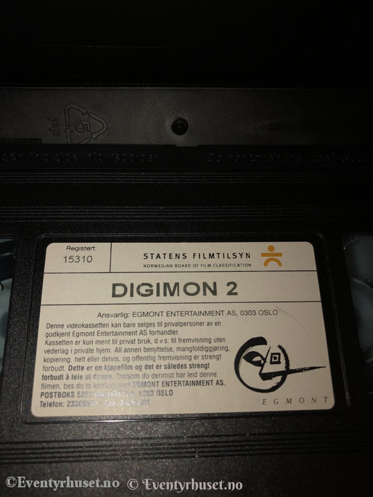 Digimon 2. 2000. Vhs. Vhs
