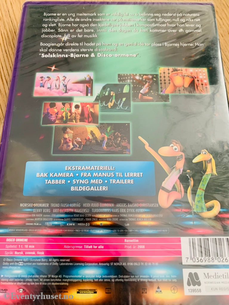 Disco Ormene. 2008. Dvd Ny I Plast!
