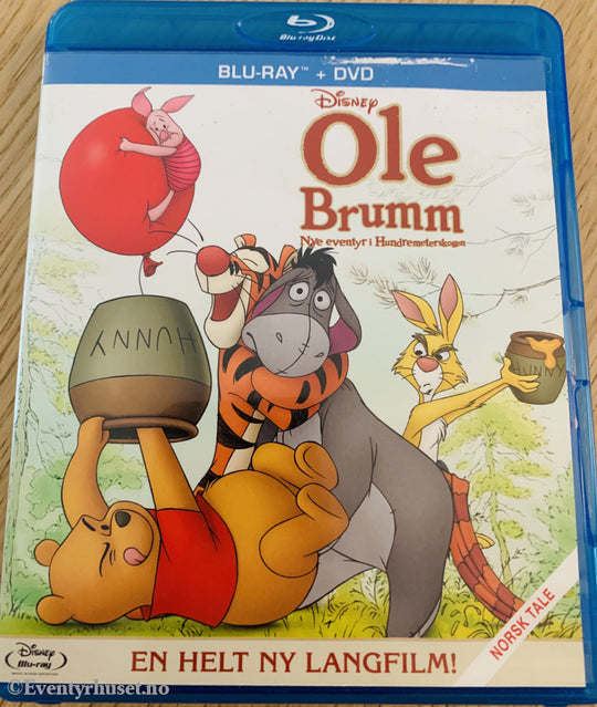 Disney Dvd+Blu-Ray. Ole Brumm - Nye Eventyr I Hundremeterskogen. 2011. Dvd