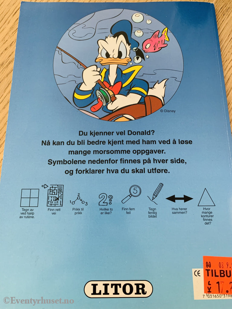 Disney Hobbybok. «Typisk Donald!». Brukt. Hobbybok