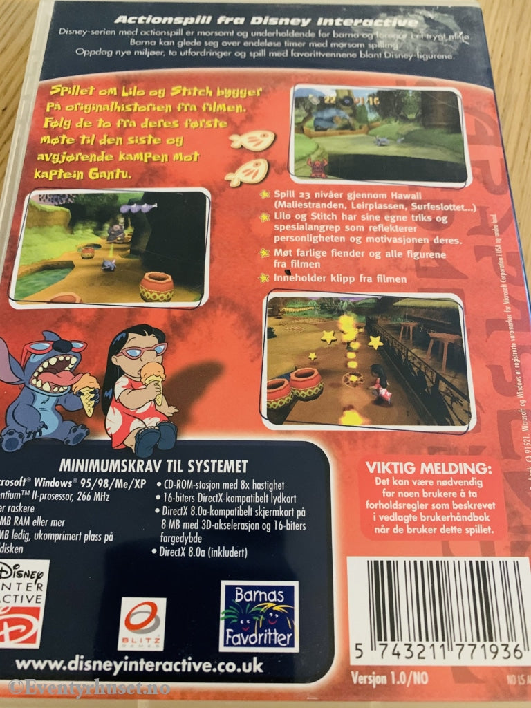 Disney Pc-Spill. Lilo & Stitch - Hula Baluba! Pc Spill