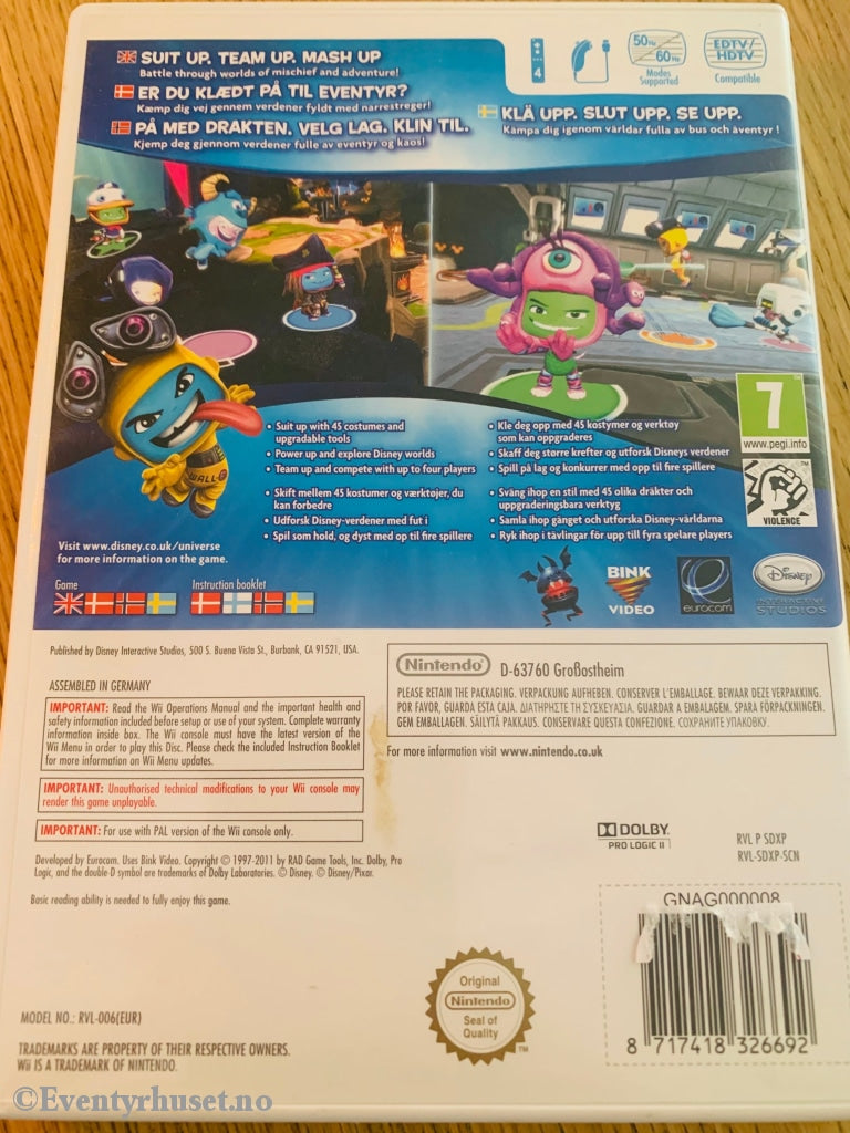 Disney Universe. Nintendo Wii. Wii