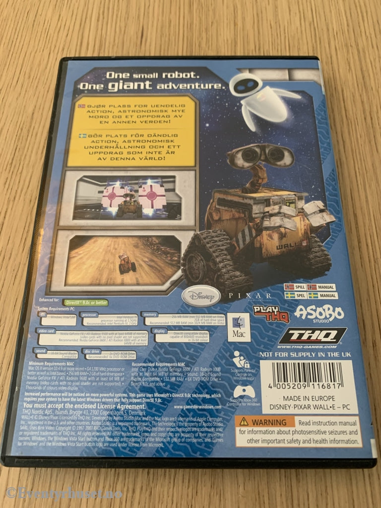 Disneys Wall-E. Pc Spill. Spill