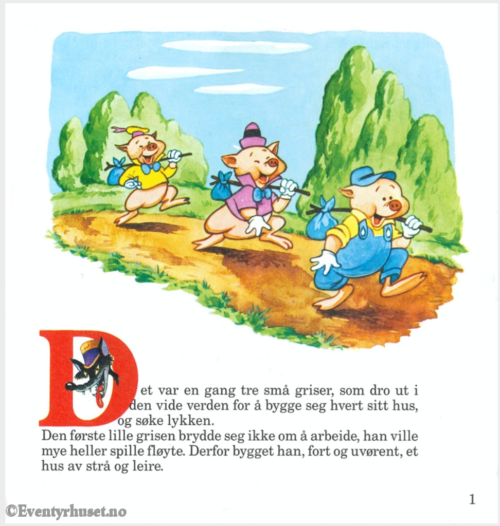 Download: 13 Disney Eventyrbånd - De Tre Små Griser. Digital Lydfil Og Bok I Pdf-Format. Norwegian