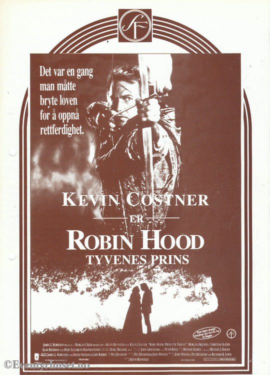 Download: Robin Hood. Unik Brosjyre På 4 Sider Med Norsk Tekst (Vaskeseddel). Digital Fil I