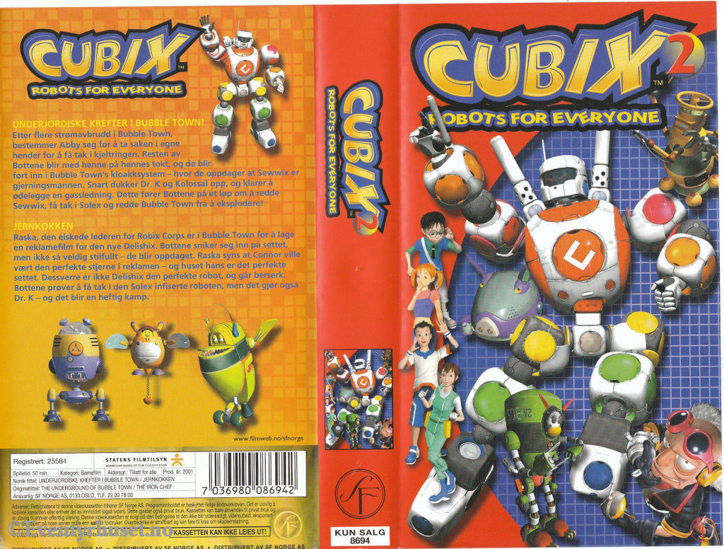 Download / Stream: Cubix. Vol. 2. Vhs. Norwegian Dubbing. Vhs