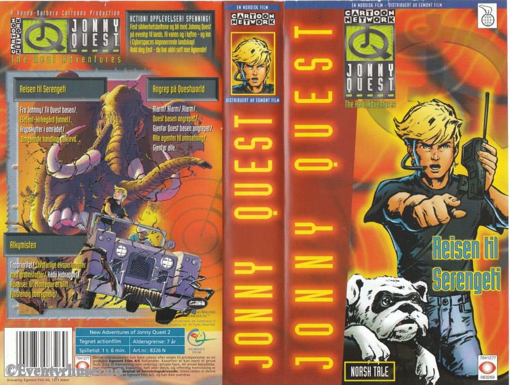 Download / Stream: Jonny Quest. Vol. 2. Reisen Til Serengeti. 1996. Vhs. Norwegian Dubbing. Vhs