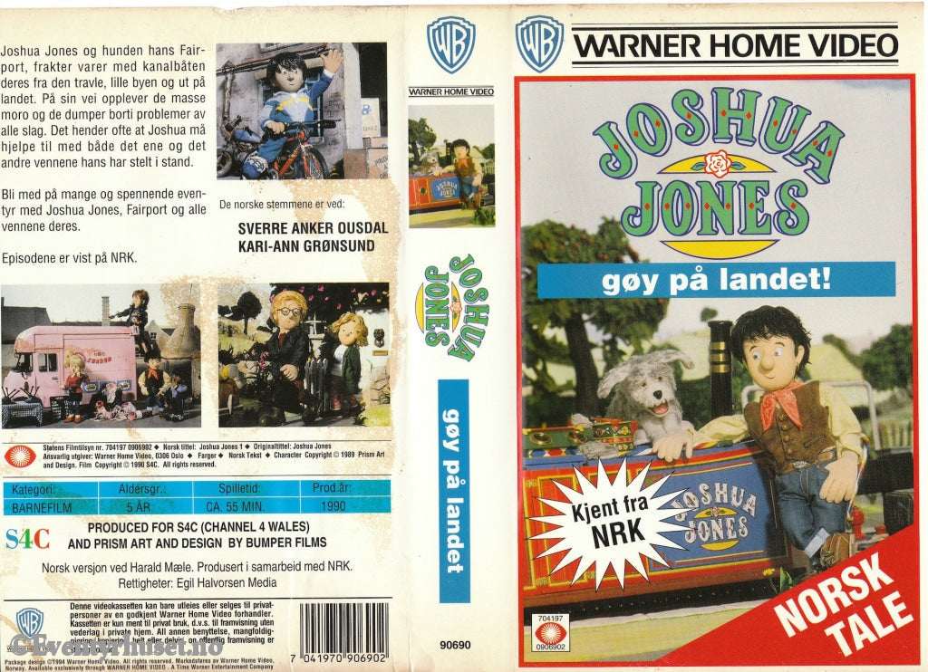 Download / Stream: Joshua Jones - Gøy På Landet! (Nrk) 1990. Vhs. Norwegian Dubbing. Vhs