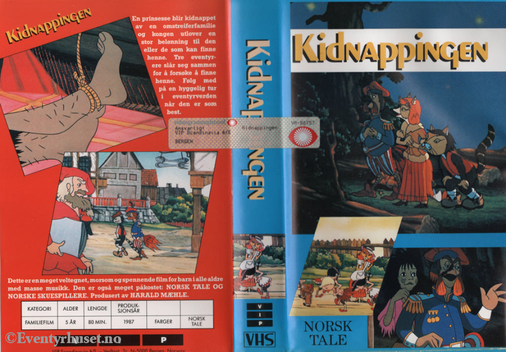 Download / Stream: Kidnappingen. 1987. Vhs Big Box. Norwegian Dubbing.