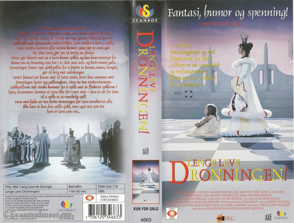 Download / Stream: Lenge Leve Dronningen. 1995. Vhs. Norwegian Dubbing. Vhs