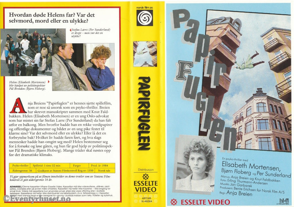 Download / Stream: Papirfuglen. 1984. Vhs Big Box. Norwegian.