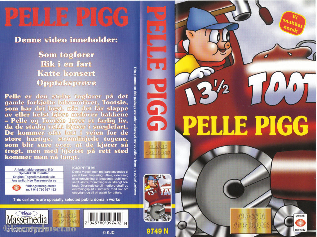 Download / Stream: Pelle Pigg. Vhs. Norwegian Dubbing. Vhs