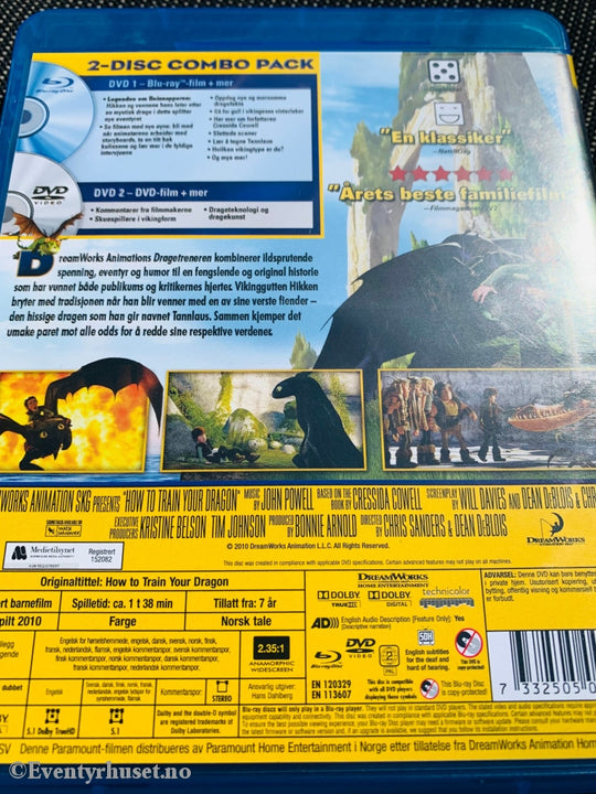 Dragetreneren. 2010. Blu-Ray + Dvd. Blu-Ray Disc