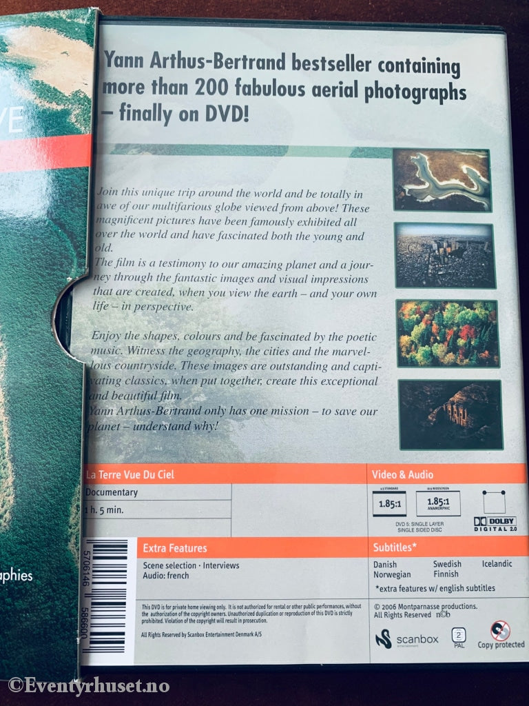 Earth From Above. Dvd Slipcase.