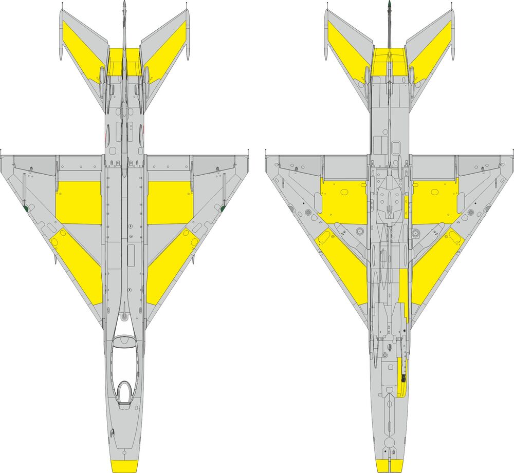 MiG-21F surface panels for Eduard