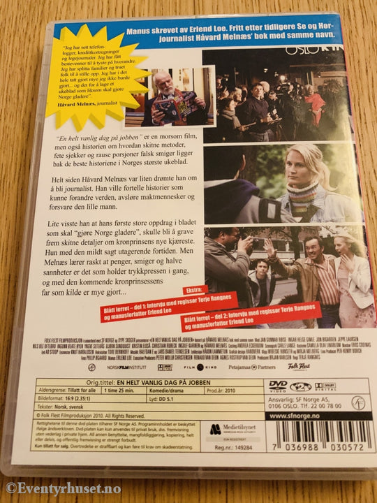 En Helt Vanlig Dag På Jobben. 2010. Dvd. Dvd