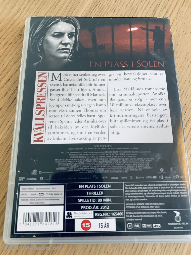En Plass I Solen. Dvd. Dvd