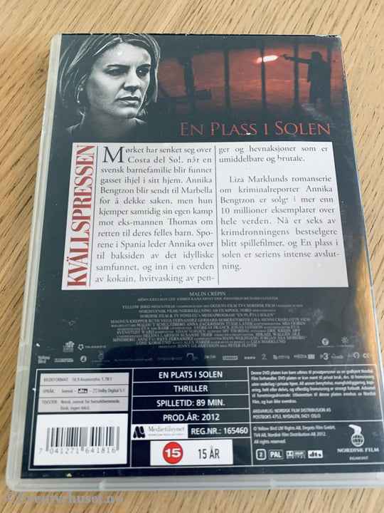 En Plass I Solen. Dvd. Dvd