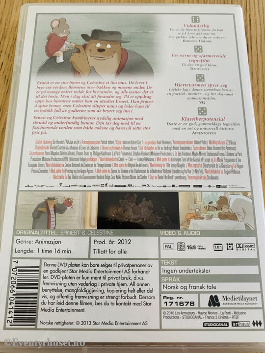 Ernest & Celestine. Dvd. Dvd