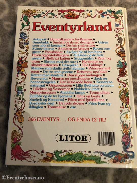 Eventyrland. 366 Eventyr Og Fabler! 1987. Eventyrbok