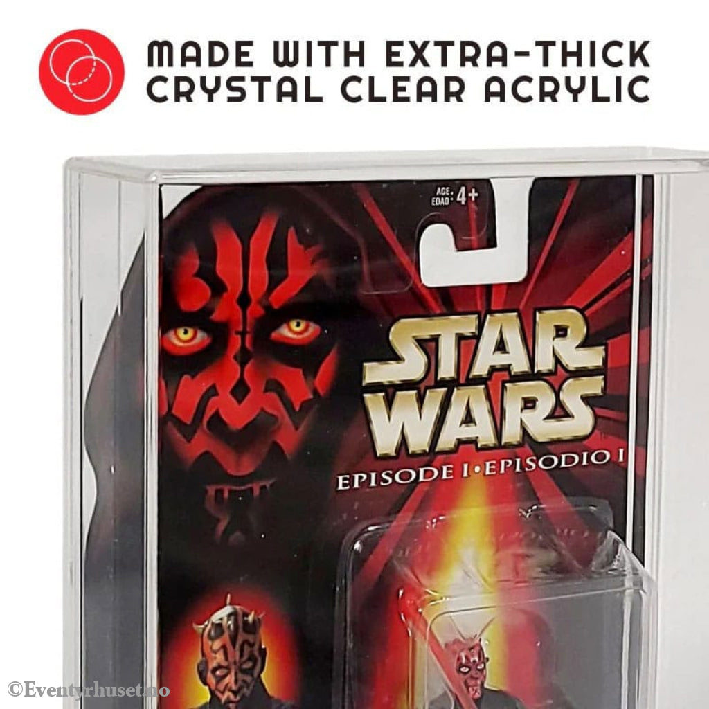 Evoretro Acrylic Display Cases 2-Pack for Action Figures Storage & Protection