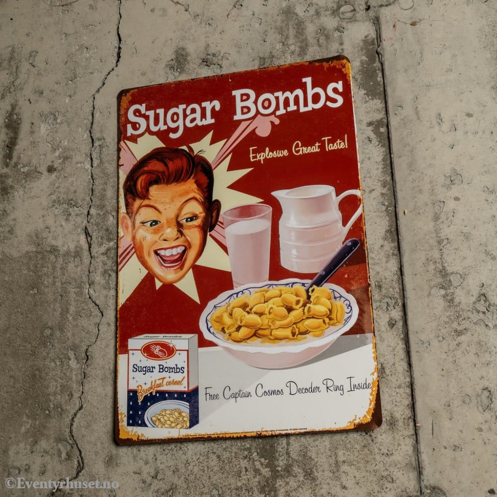 Fallout Metal Sign Sugar Bombs Home & Gifts