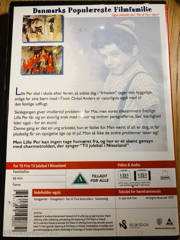 Far Til Fire - Juleball I Nisseland. 1956. Dvd. Dvd