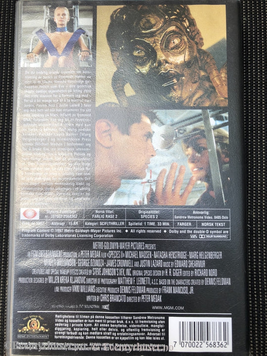 Farlig Rase 2. Vhs. Vhs