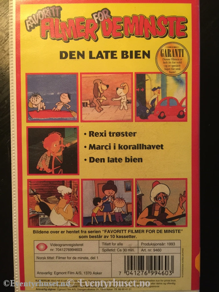 Favorittfilmer For De Minste. Nr. 1. 1993. Vhs. Vhs