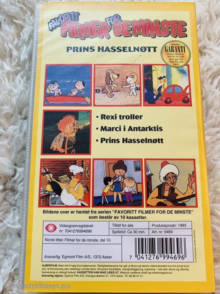 Favorittfilmer For De Minste. Nr. 10. 1993. Vhs. Vhs