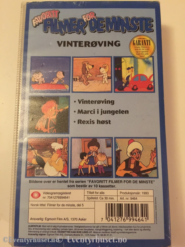 Favorittfilmer For De Minste. Nr. 5. 1993. Vhs. Vhs