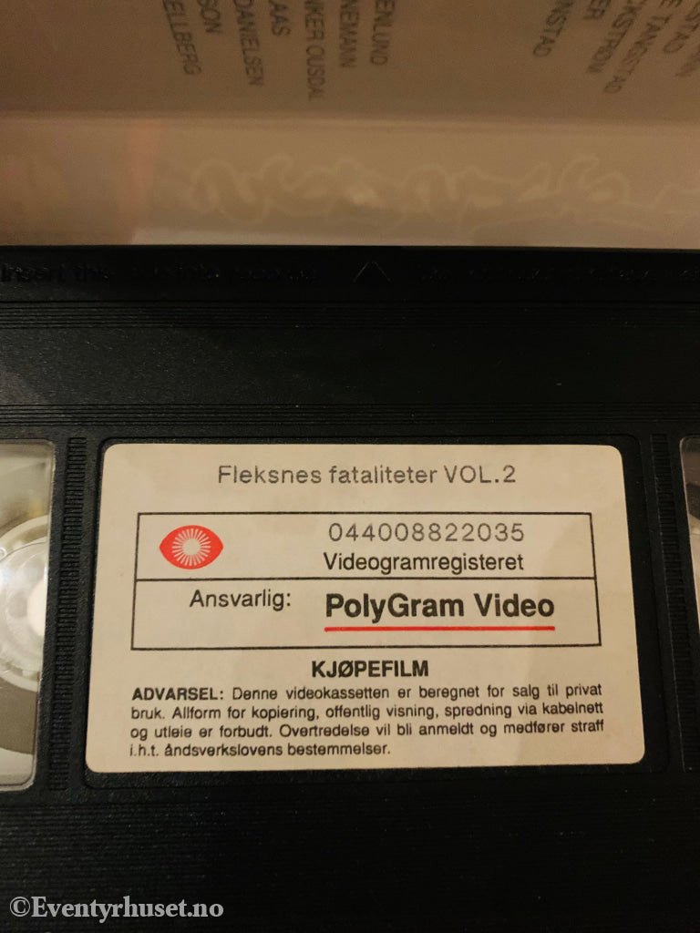 Fleksnes Fasiliteter. Vol. 2 (Nrk/Svt). Vhs. Vhs