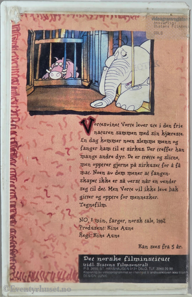 For et svin – 1992 . VHS Big Box.