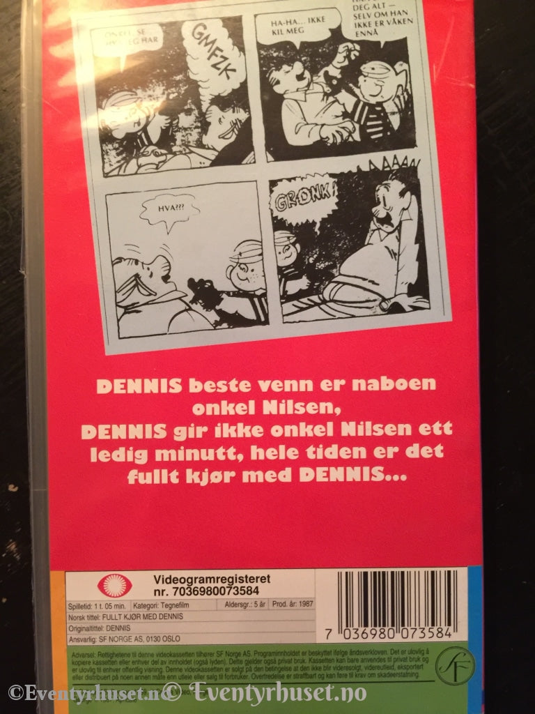 Fullt Kjør Med Dennis. 1987. Vhs. Vhs