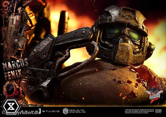 Gears of War: Reloaded Real Elite Masterline Series Statue 1/3 Marcus Fenix Ultimate Bonus Version 97 cm Collectibles