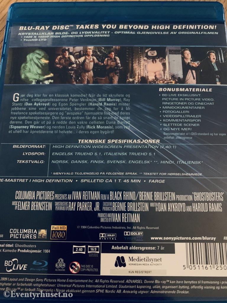Ghostbusters. Blu-Ray. Blu-Ray Disc