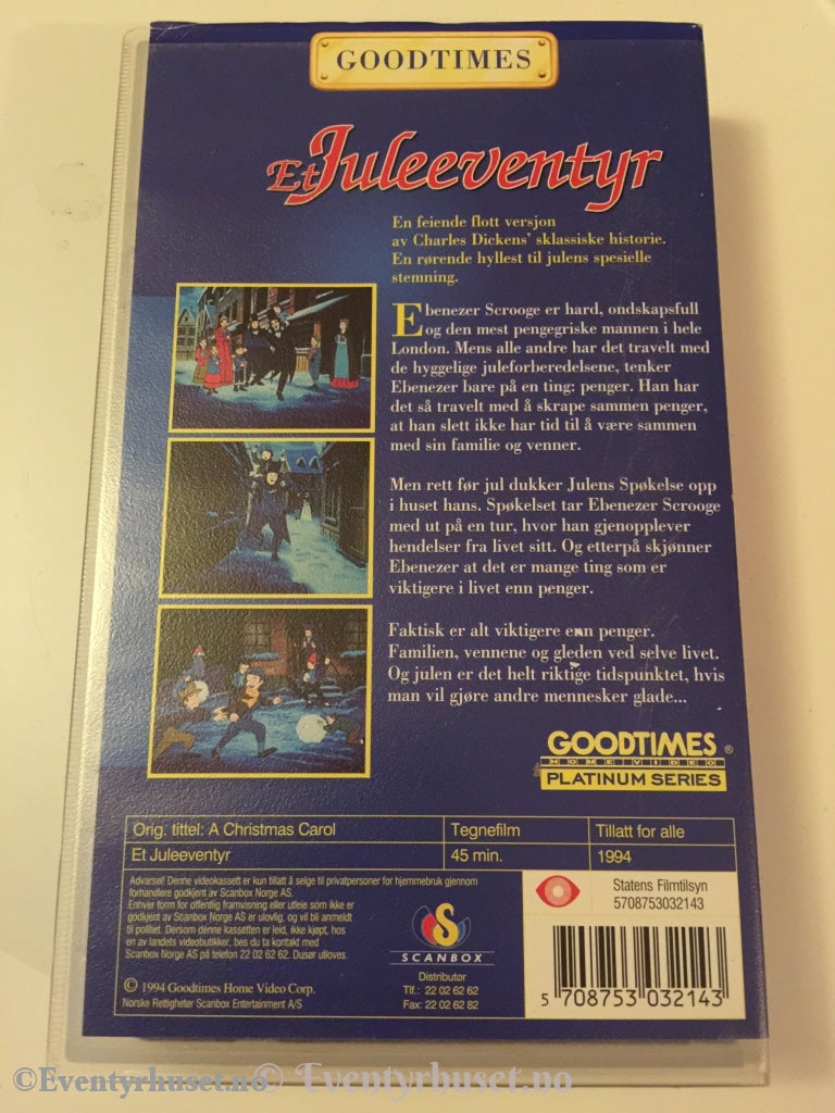 Et Juleeventyr (Goodtimes Presenterer). 1994. Vhs. Vhs