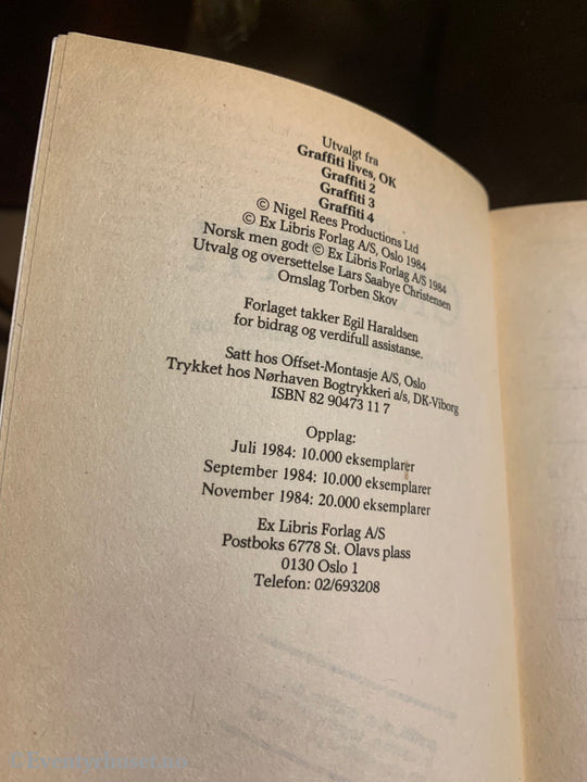 Graffiti. 1984. Pocketbok
