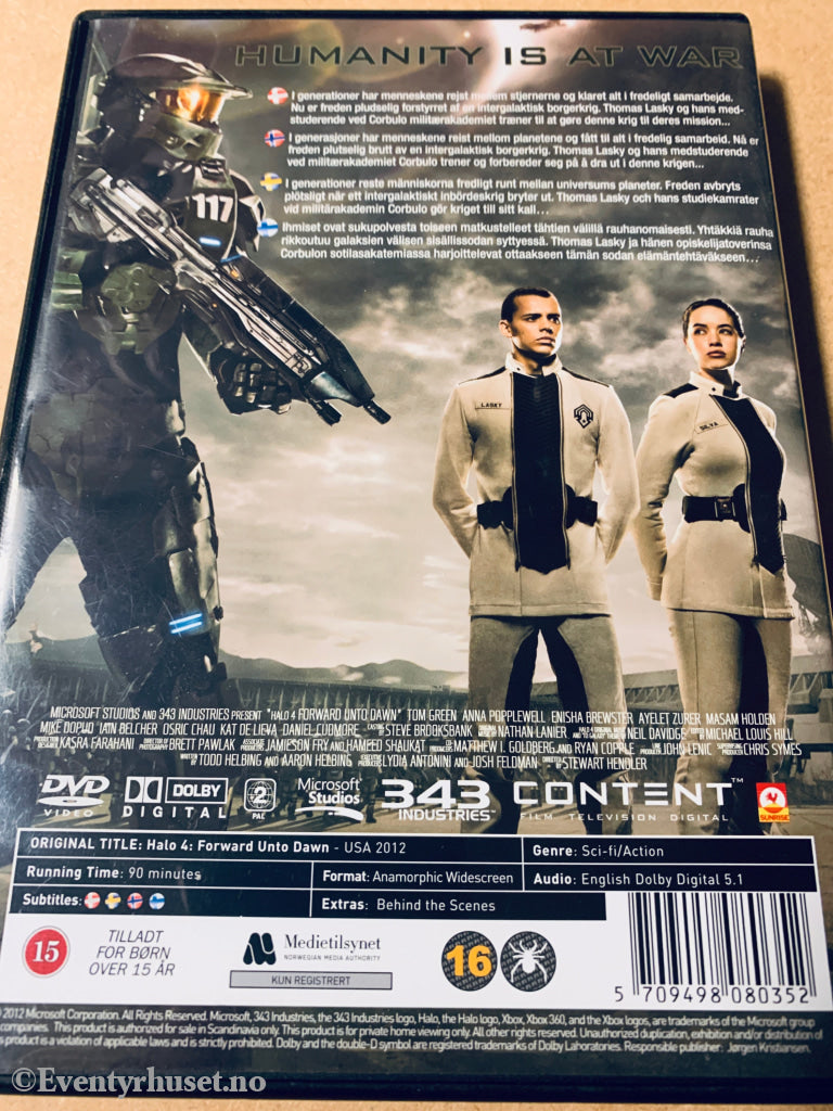 Halo 4 - Forward unto Dawn. 2012. DVD.