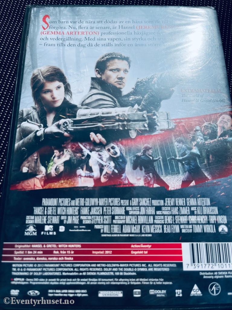 Hansel & Gretel - Witch Hunters. 2012. Dvd. Ny I Plast! Dvd