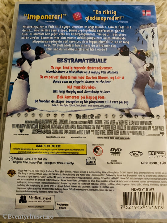 Happy Feet. Dvd Ny I Plast!