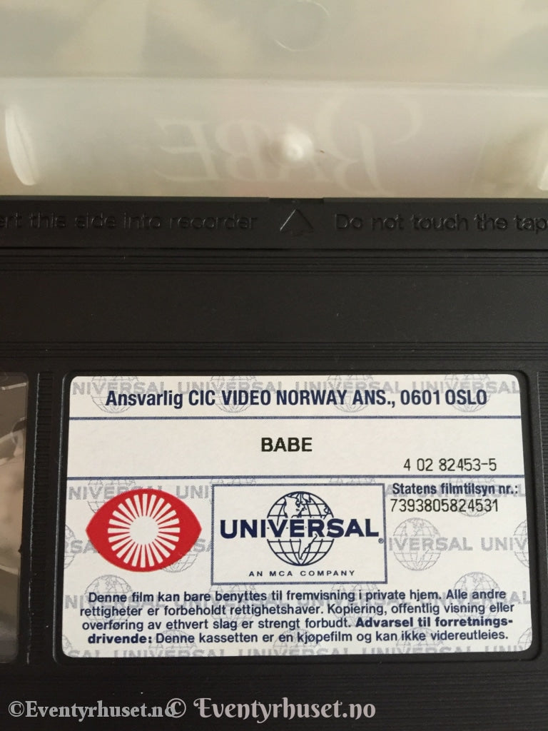 Heldiggrisen Babe. 1995. Vhs. Vhs