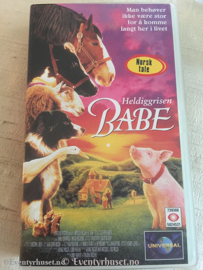 Heldiggrisen Babe. 1995. Vhs. Vhs