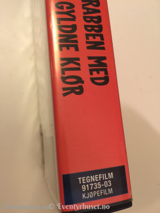 Tintins Eventyr. Krabben Med De Gyldne Klør. 1991. Vhs. Vhs