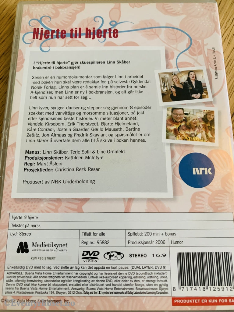 Hjerte Til (Nrk). 2006. Dvd. Dvd