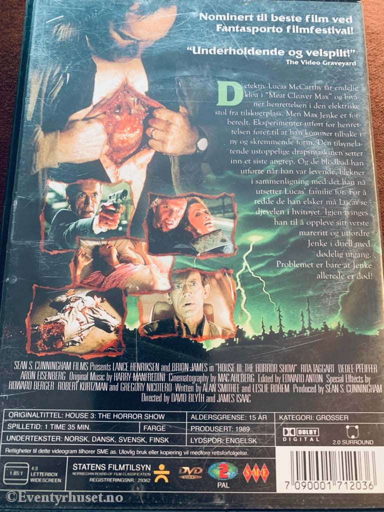 House 3. 1989. Dvd. Dvd